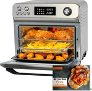 24L Air Fryer Oven with Rotisserie | 10-in-1 Convection Cooker | 1800W