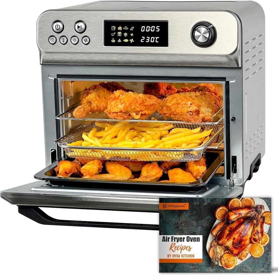 24L Air Fryer Oven with Rotisserie | 10-in-1 Convection Cooker | 1800W