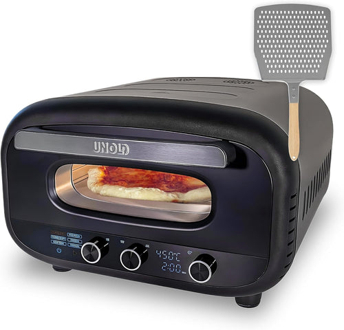 Indoor Electric Pizza Oven 450°C 32cm Stone Maker Adjustable Timer Dial LCD