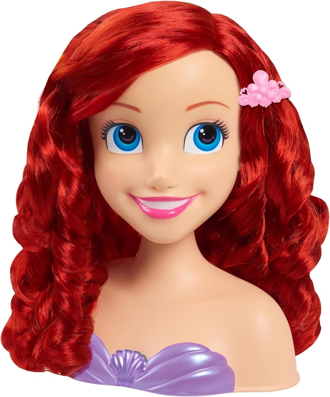 Princess Hair Styling Head Doll Playset Brush Bands Kids Toy
