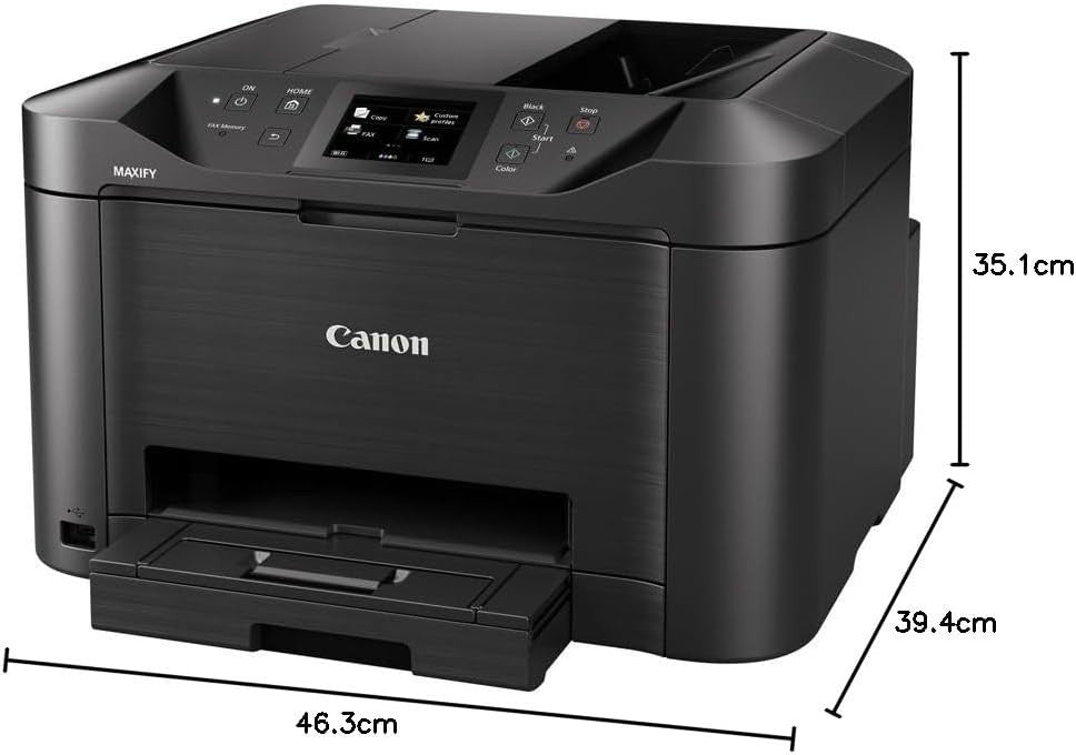 High-Speed Wireless Inkjet Printer | 24ppm B/W, 15.5ppm Color, A4, Black