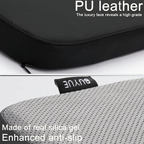 Set of 4 U-Shape Chair Cushions PU Leather Anti-Slip Waterproof Pads