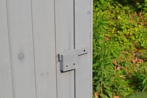Wooden Garden Tool Cabinet Shed with Shelves & Lockable Storage