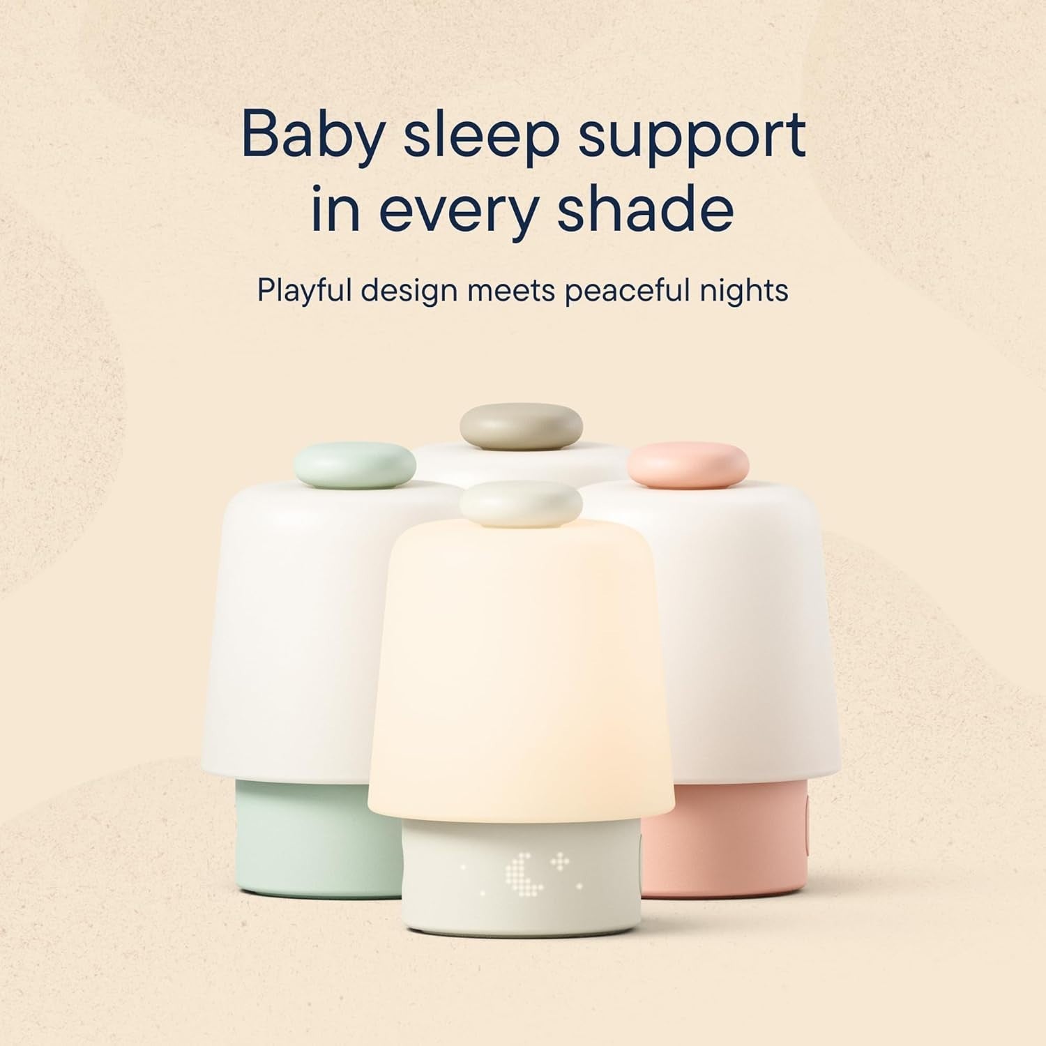 Baby Sound Machine Night Light White Noise WiFi Sleep Trainer Clock