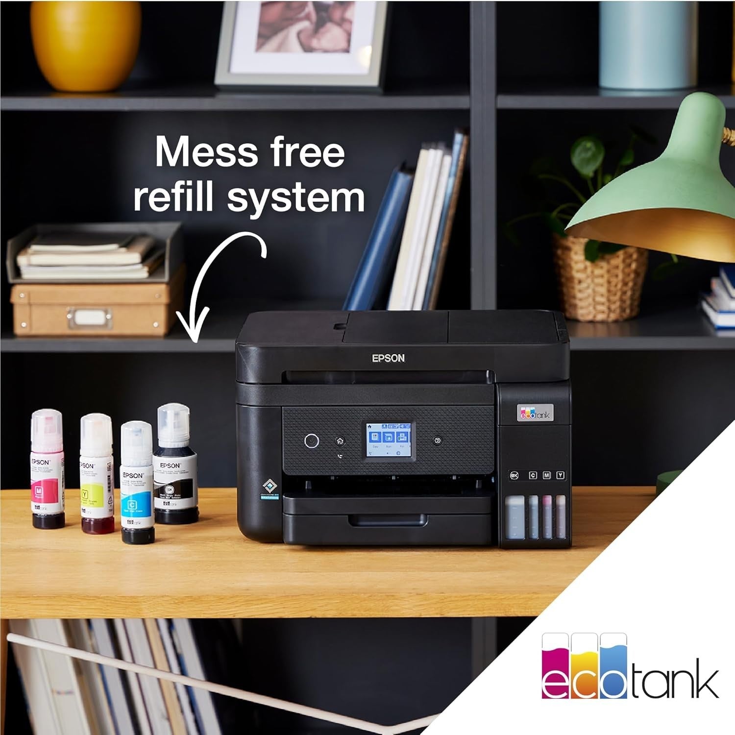 A4 Wi-Fi Ink Tank Printer Black | Duplex Copy Scan ADF High Yield
