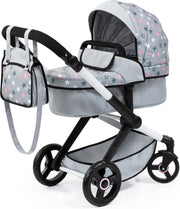 3in1 Dolls Pram Pushchair Carrycot Set Tall Adjustable Handle Toy Buggy