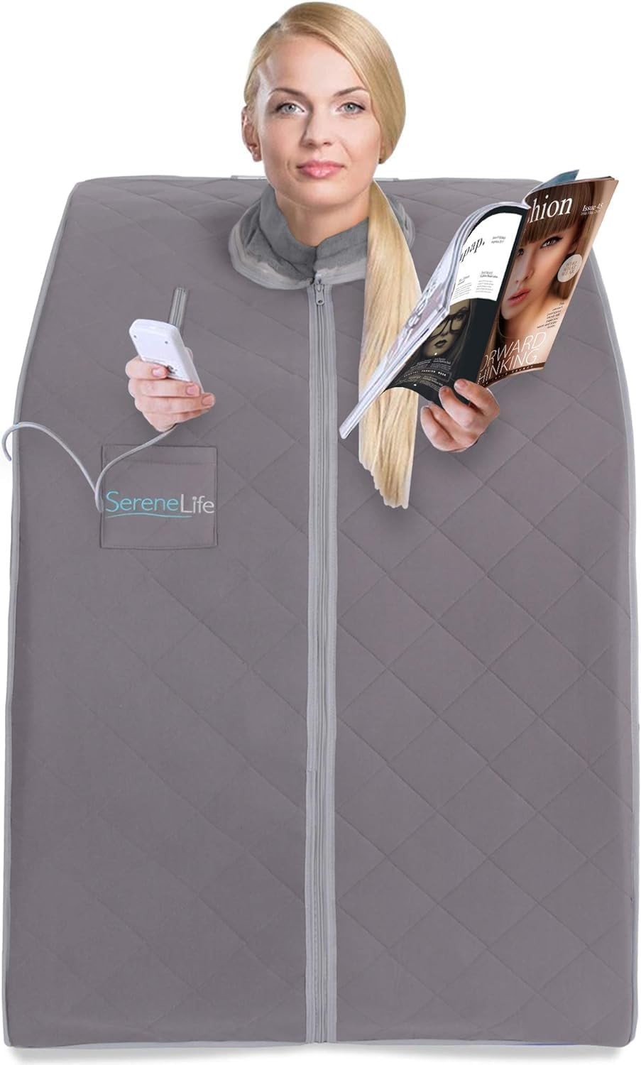 Portable Infrared Home Sauna Tent – One-Person Steam Sauna with Foot Pad & Chair