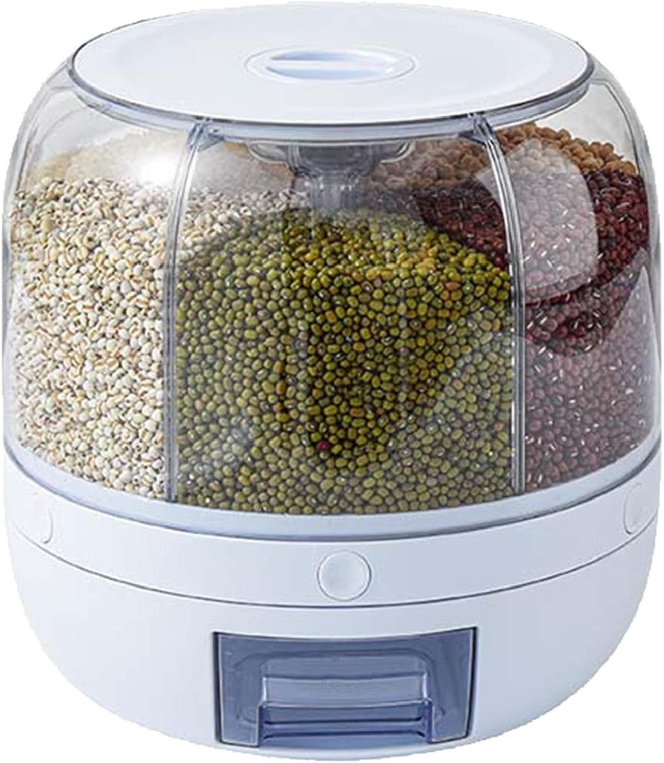 360° Rotating Grain Dispenser Airtight Rice Storage Big