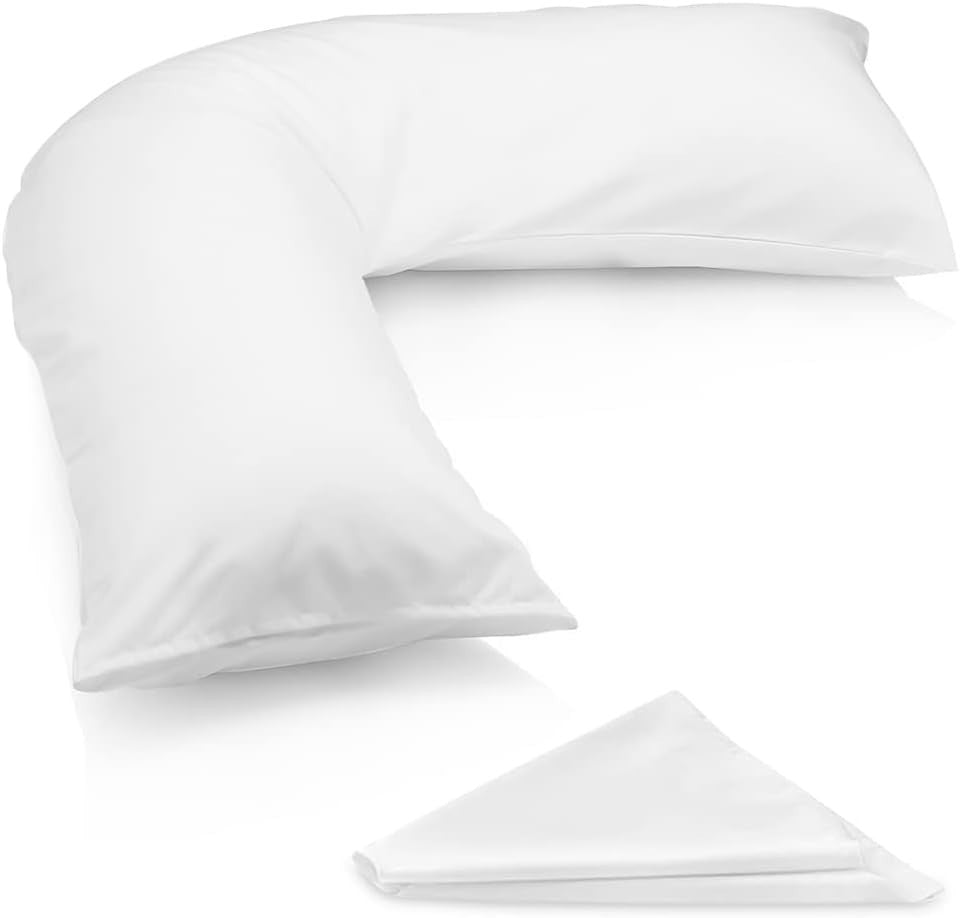 V Shaped Orthopedic Pillow Pregnancy Neck Back Shoulder Support 2 Pack