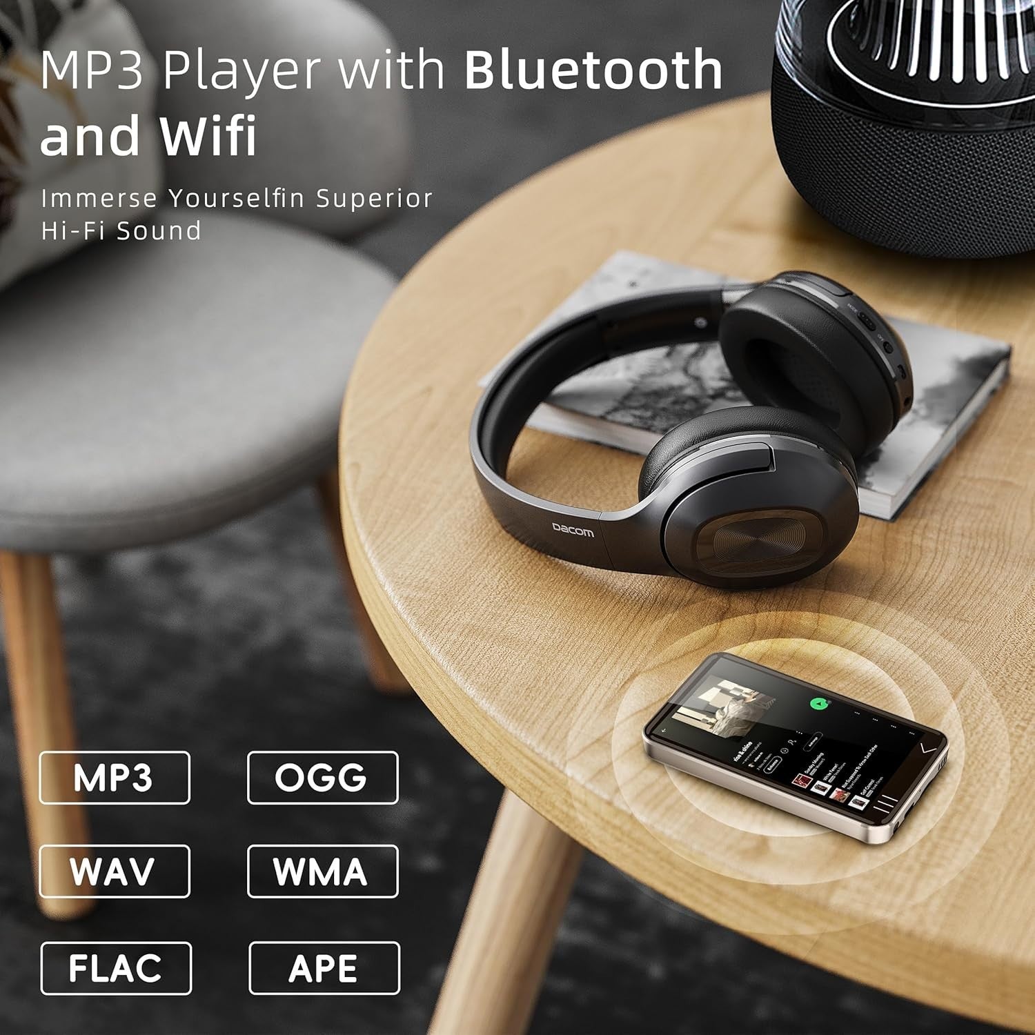 Android 9 MP3 Player WiFi Bluetooth 80GB 4" Touchscreen HiFi Speaker