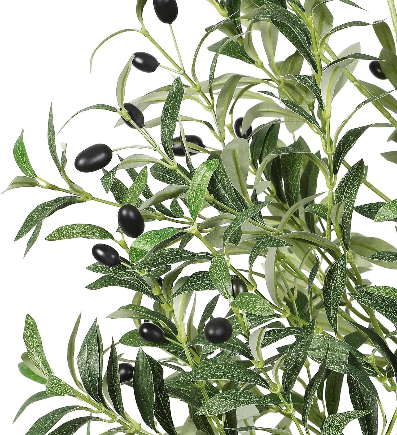 5ft Artificial Olive Tree with Curved Trunk & Pot Lifelike Indoor Outdoor Decor