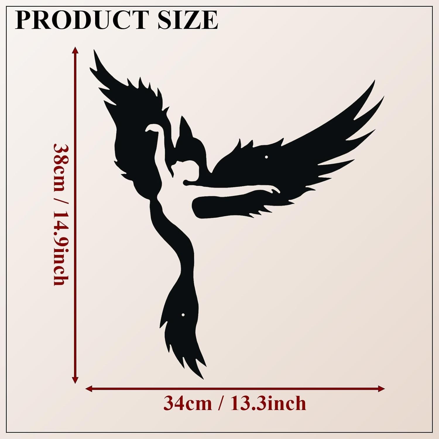 Metal Ballerina Angel Bird Wall Art Silhouette