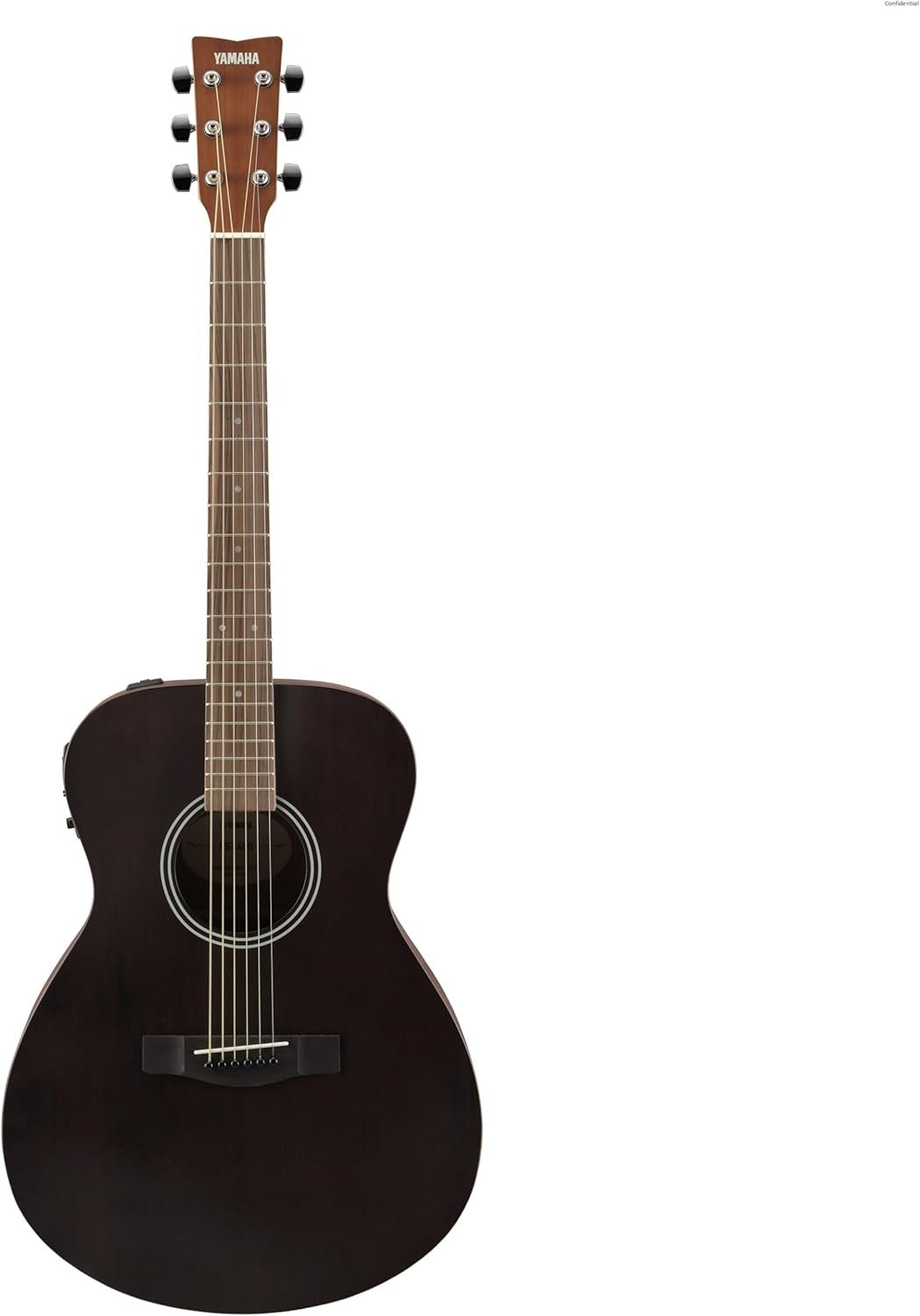 Concert Acoustic Electric Guitar 25" Scale with Pickup Black