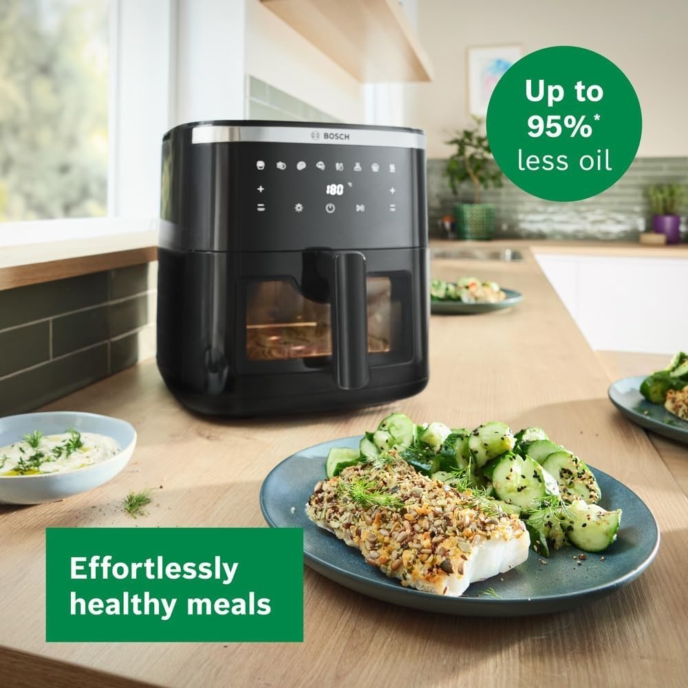 XXL Air Fryer 7.2L Viewing Window Digital Touch 7 Presets Shake Alarm Fast