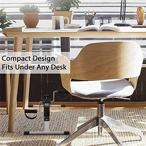 Under Desk Pedal Exerciser LCD Adjustable Resistance Non Slip