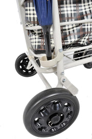 Walk & Rest Mobility Trolley with Seat – Adjustable Shopping Stroller