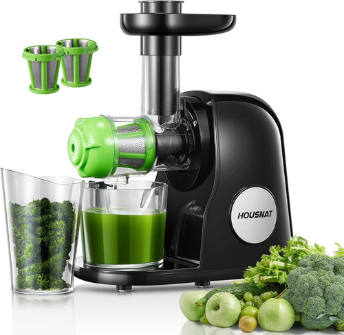 Cold Press Juicer Slow Masticating High Yield Quiet Motor Easy Clean