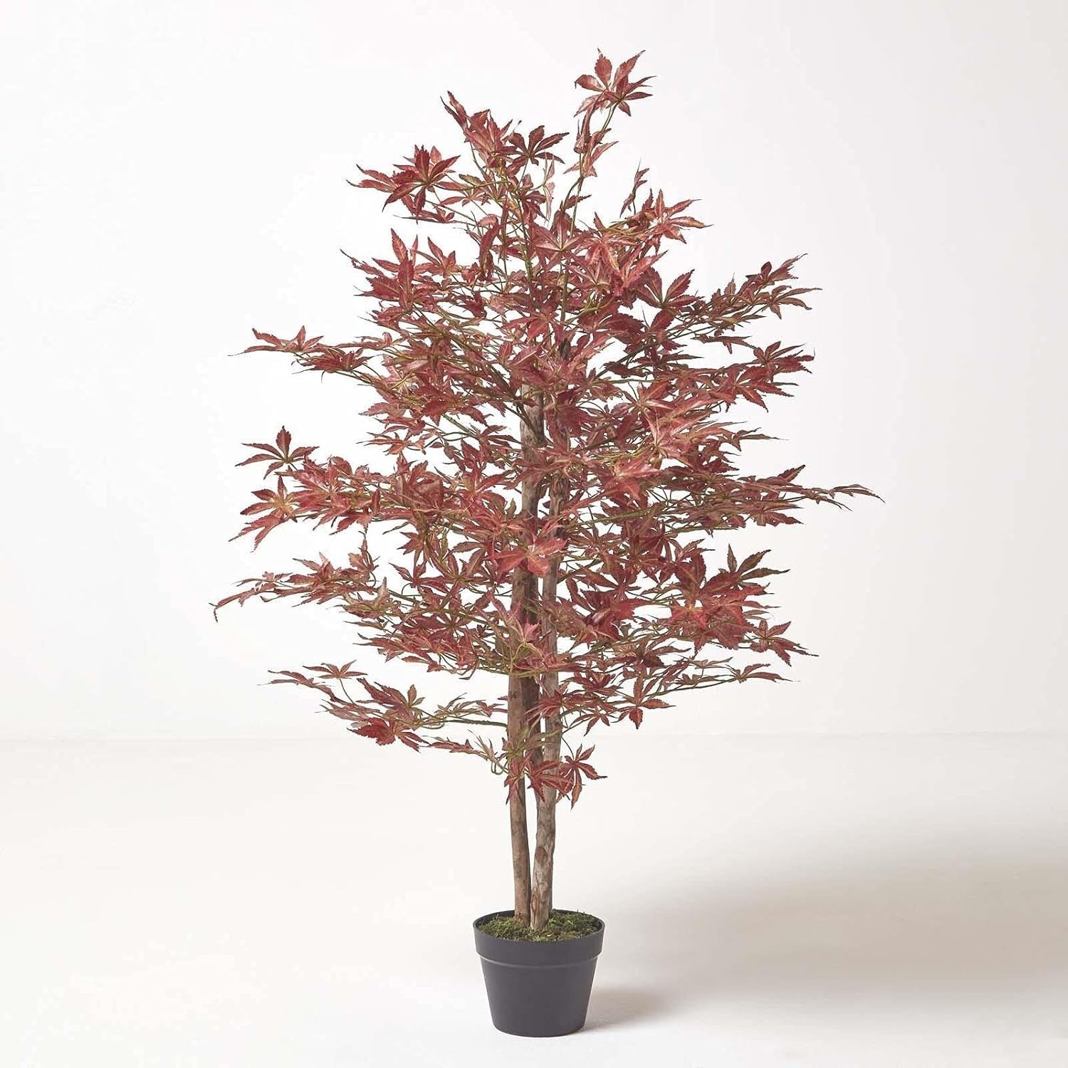 120cm Artificial Japanese Acer Tree in Pot Realistic Red Maple Indoor Decor