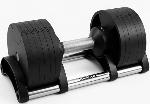 45lb Adjustable Dumbbell Fast Dial Space Saving Non Slip Home Gym