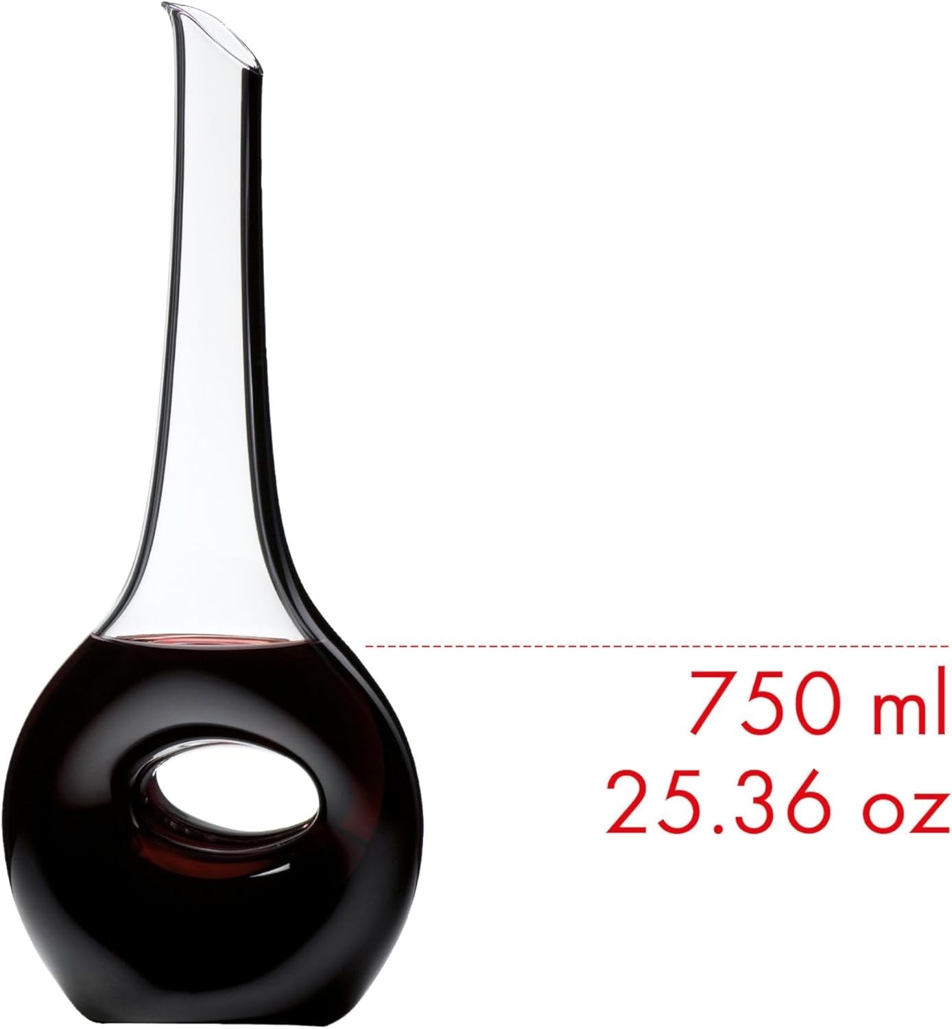 1.21L Crystal Wine Decanter Hand-Blown Glass Modern Design Luxury Gift