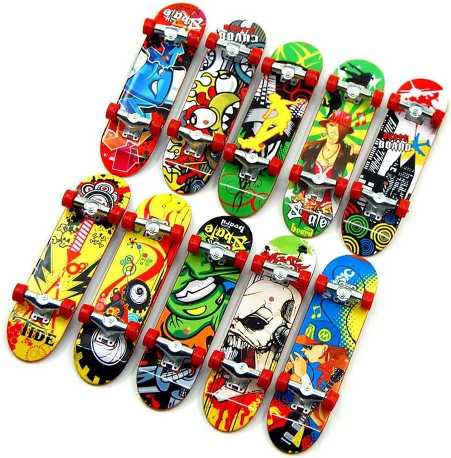 Mini Finger Skateboards Set 6pcs Kids Party Bag Fillers Trick Toy