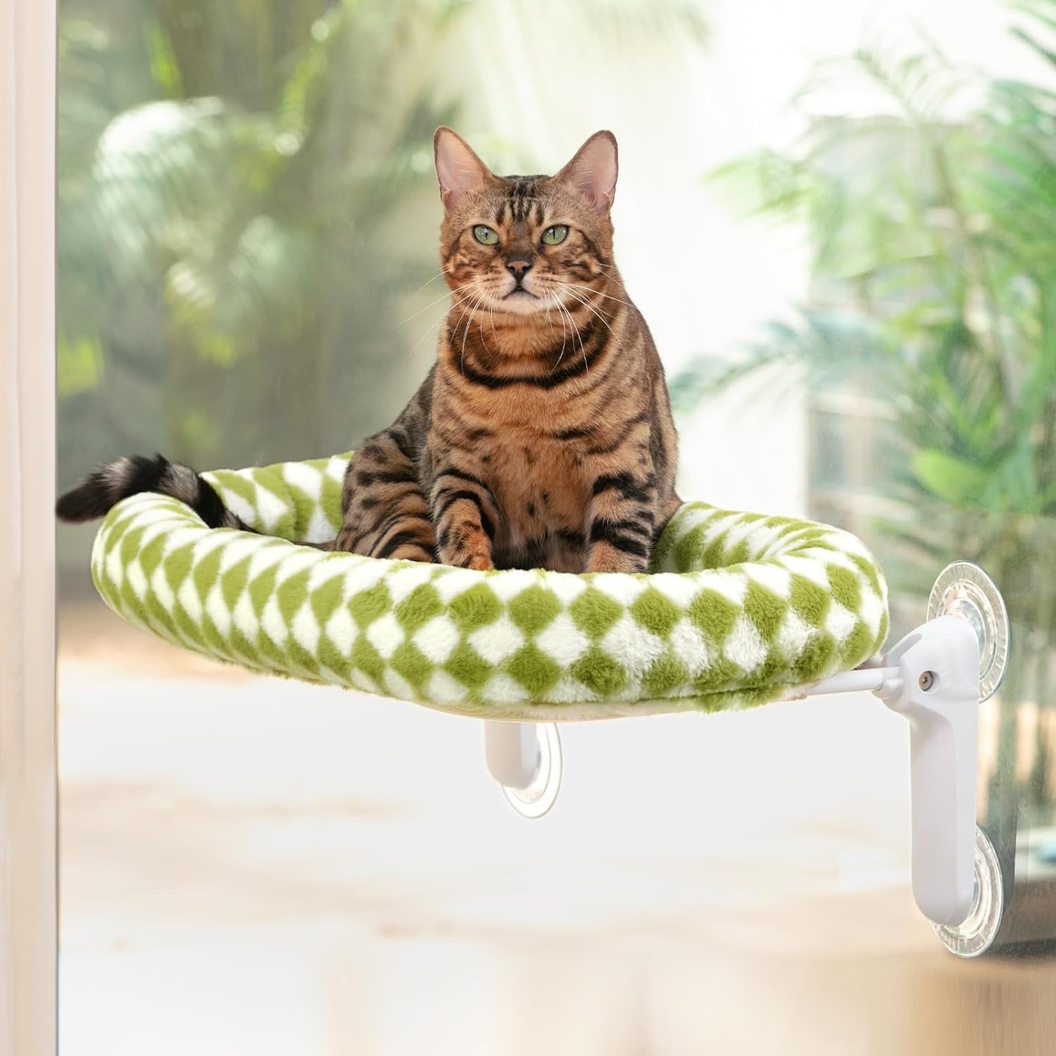 Cat Window Hammock Foldable Perch Suction Cup Seat Plush Cushion