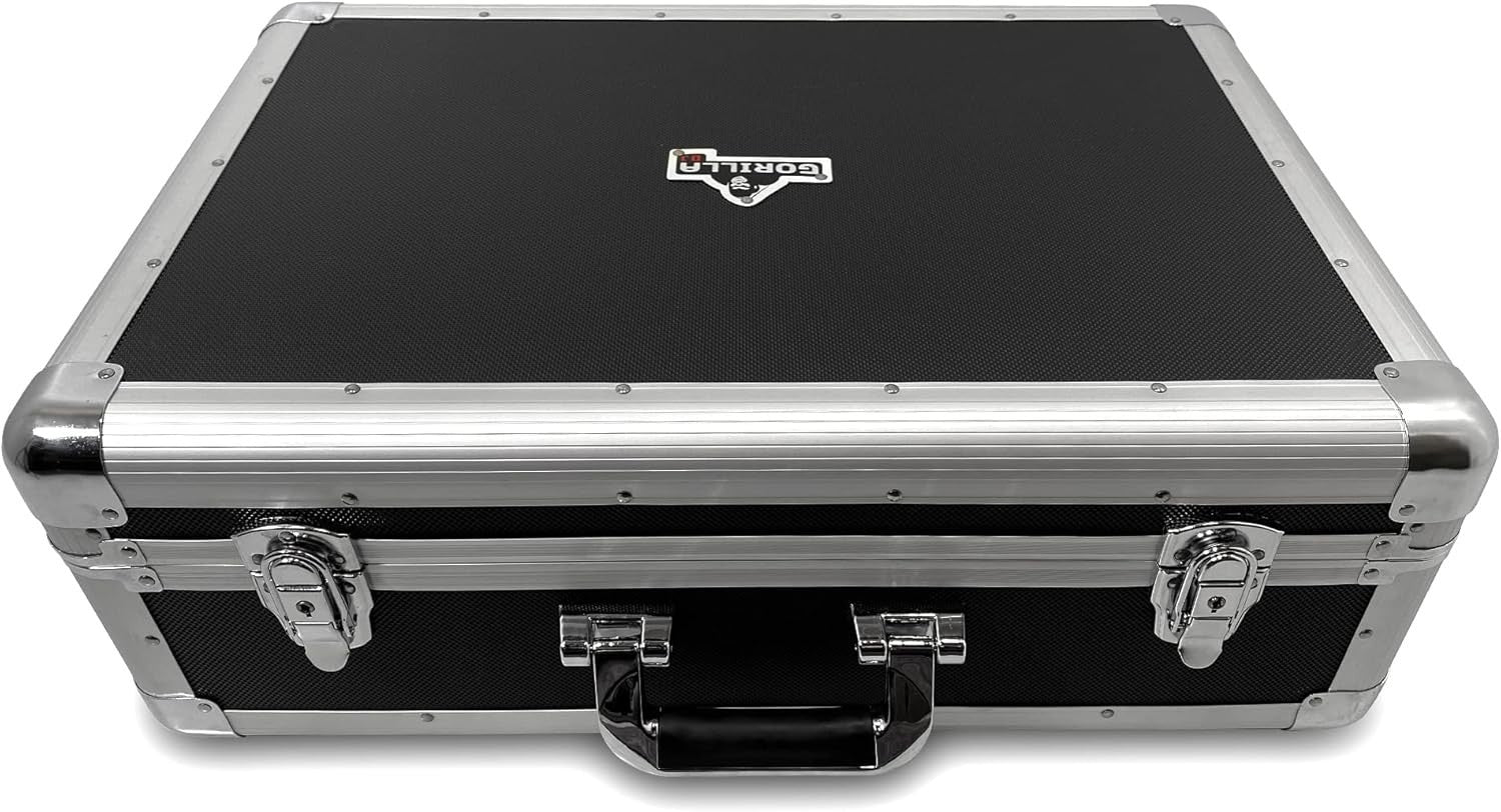 Aluminium CD Storage Flight Case Holds 120 CDs Lockable Carry Box
