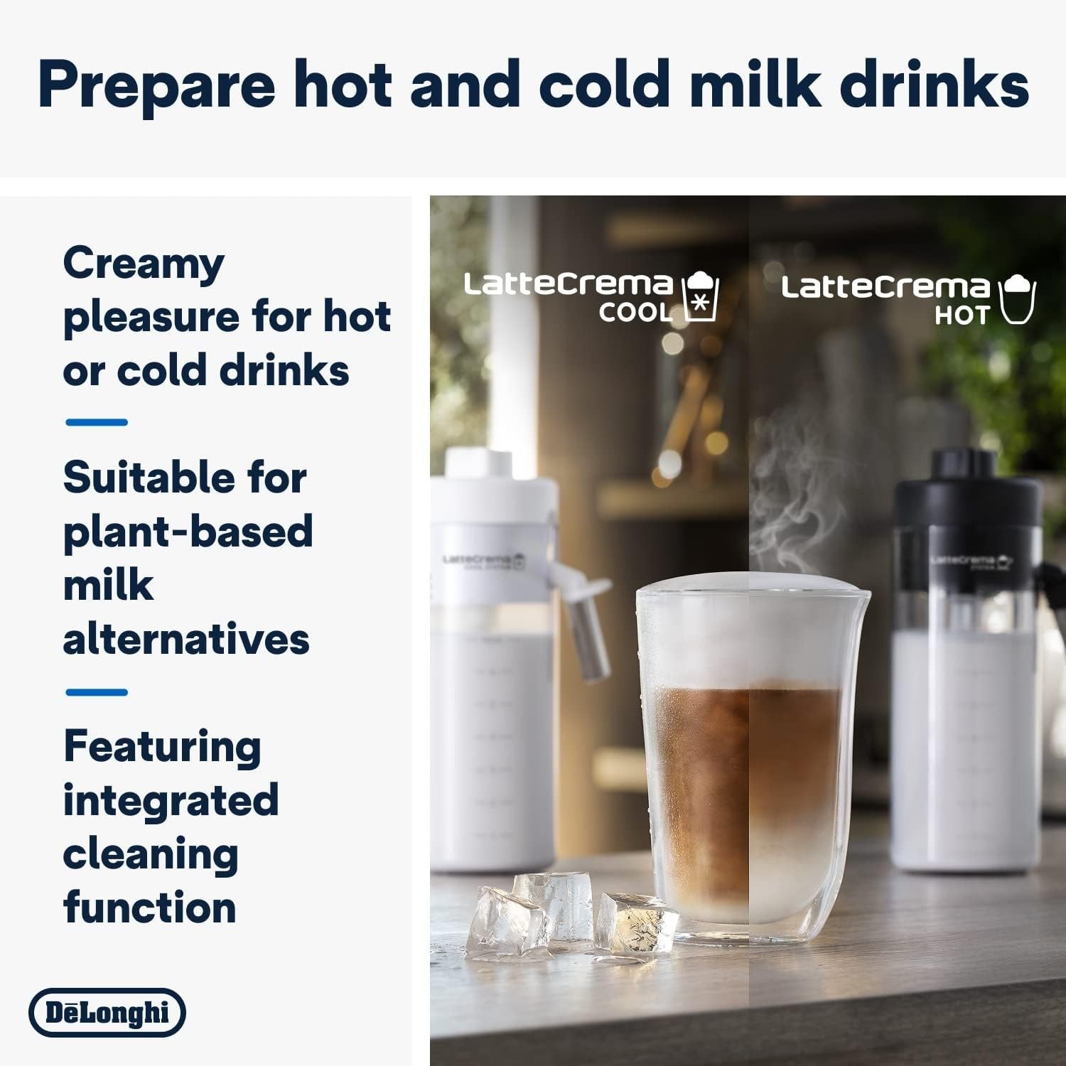 Cold Brew & Hot Coffee Machine | LatteCrema System | Touch Display | Bean-to-Cup