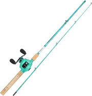 5'6" Casting Fishing Rod & Reel Combo Carbon Fiber 2PC