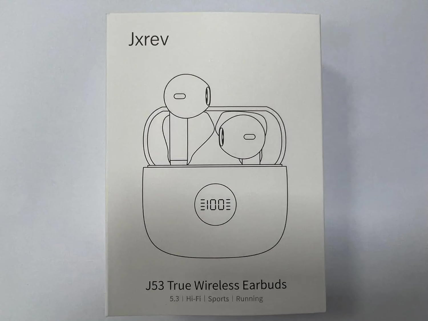 Bluetooth 5.4 Earbuds Blue ENC Noise Cancel Mic 40H LED Touch IP7