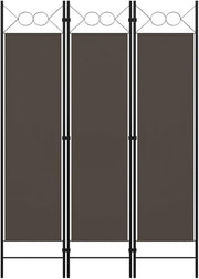 Anthracite Grey 3 Panel Room Divider 180cm Folding Privacy Screen
