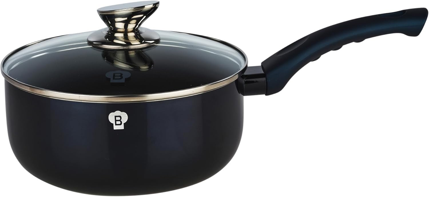 8Pcs Aquamarine Non Stick Cookware Set Induction Pots Pans Kitchen Tool Set