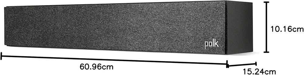 Slim Center Channel Speaker Hi-Res Audio Dolby Atmos Wall Mount