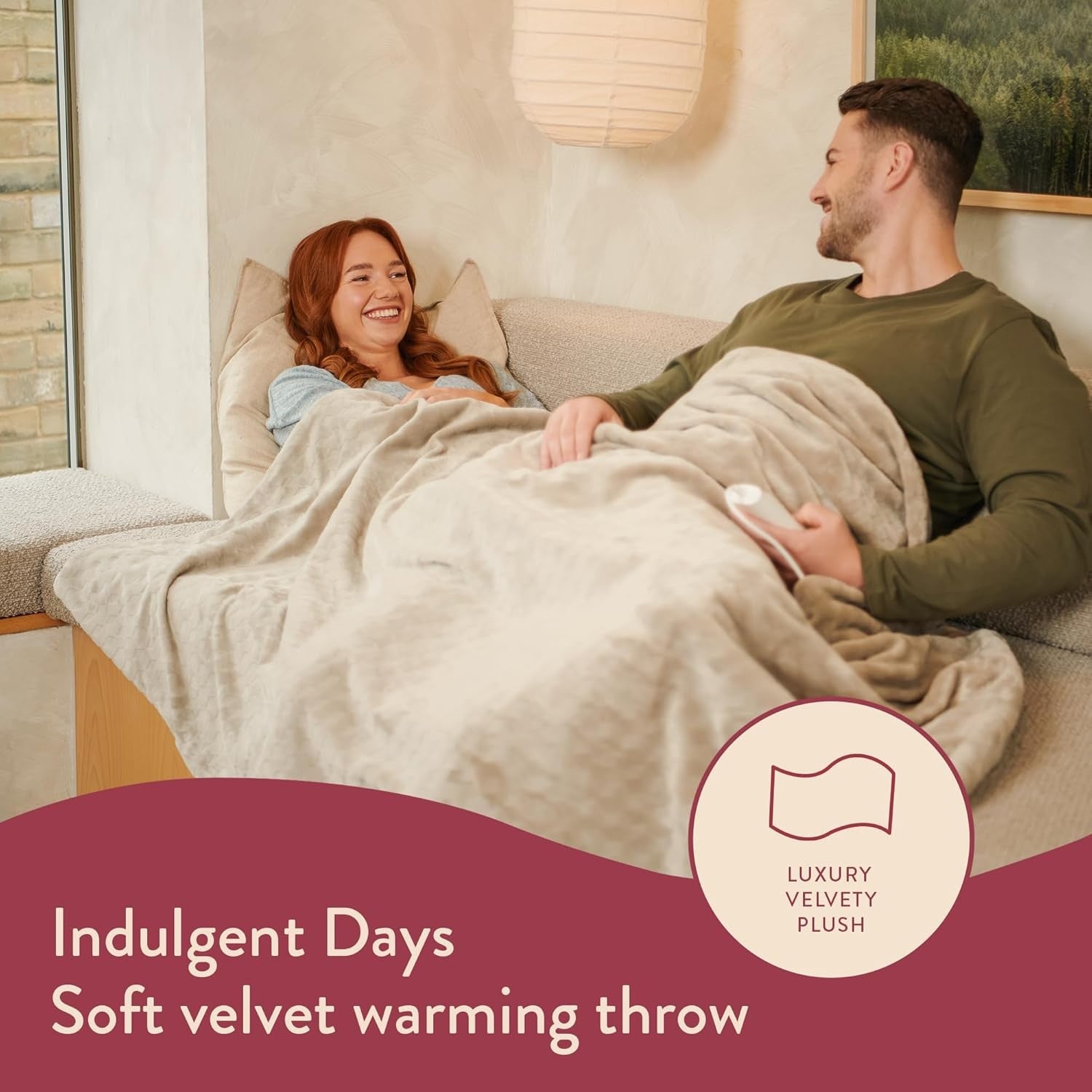 XL Heated Electric Throw Blanket Fast Heat Timer Washable Luxury Velvet