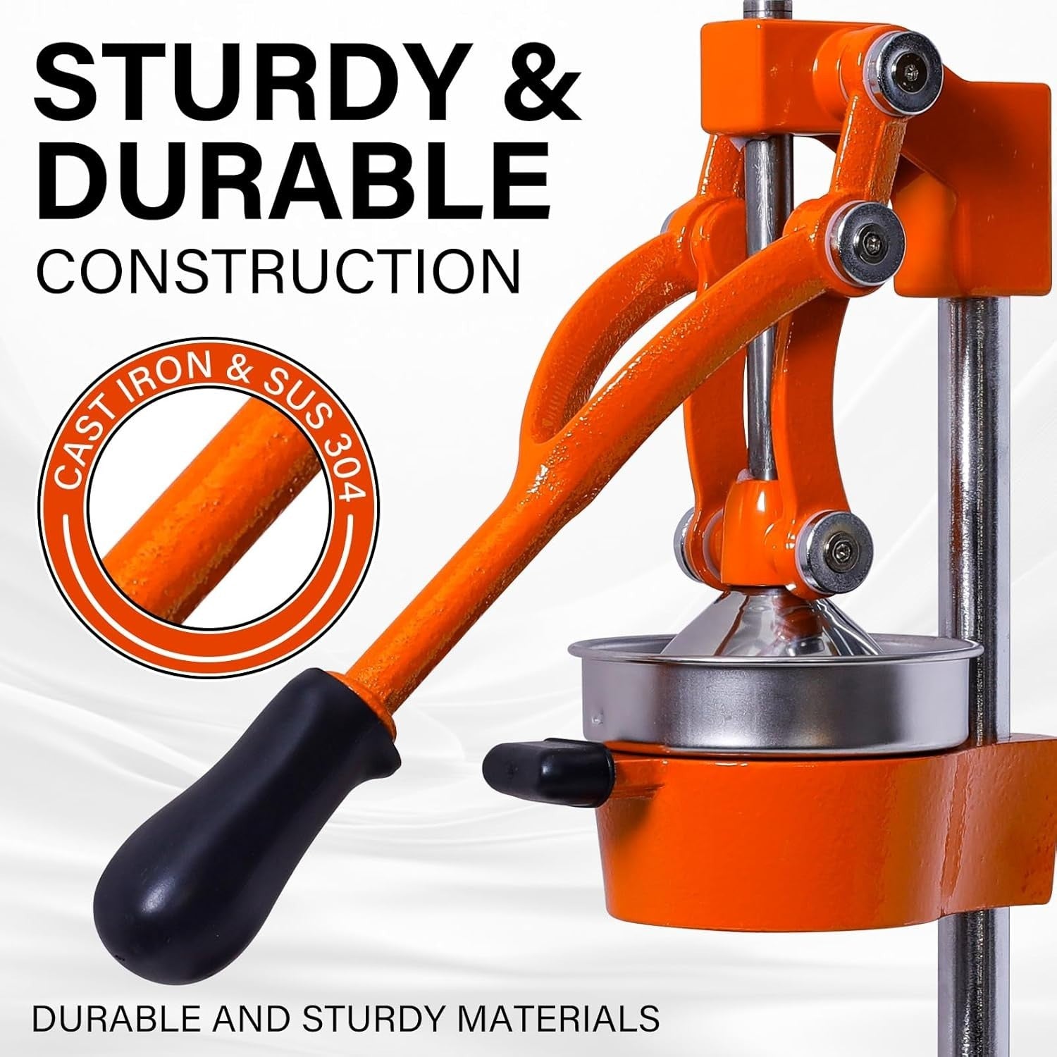 Heavy Duty Manual Citrus Press Countertop Juicer for Orange Lemon