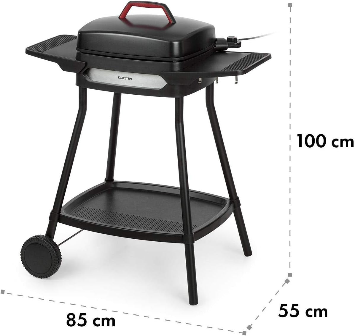 Electric BBQ Grill with Stand 2000W Non-Stick Plate Outdoor Indoor Cooking