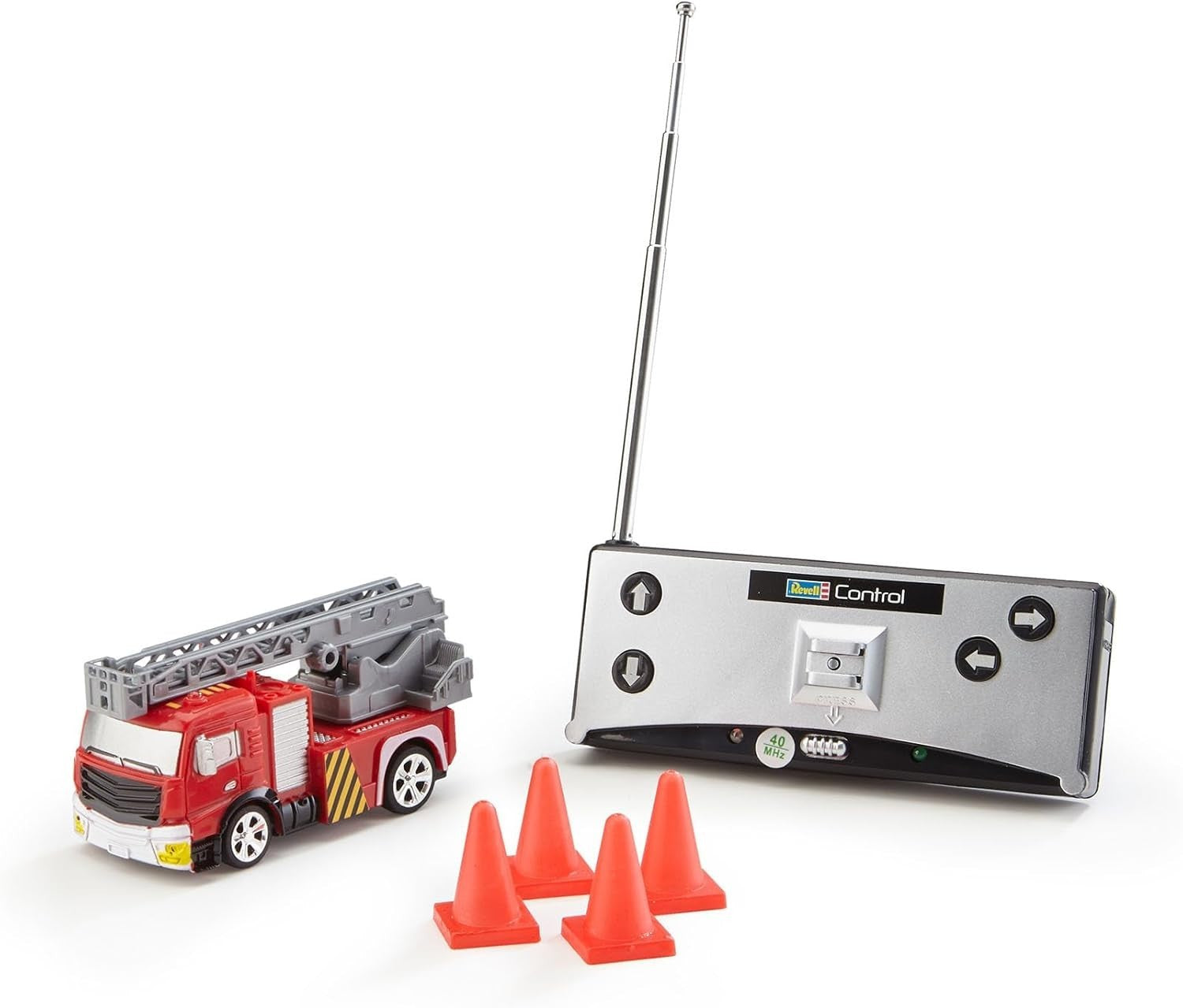 Mini RC Fire Truck in Can – 40MHz Remote Control Toy Car for Kids 3+