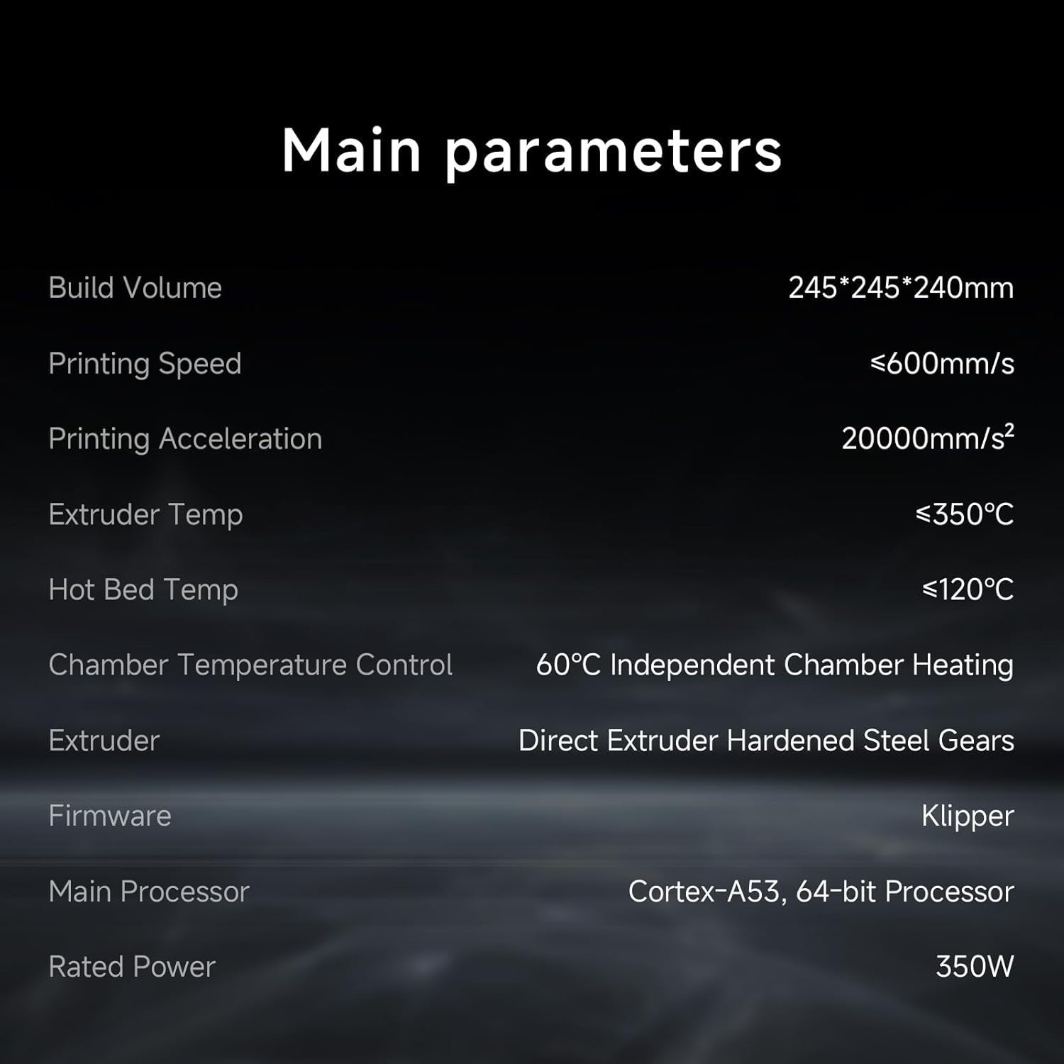 Enclosed 3D Printer 600mm/s High Speed Auto Level 350°C Hotend