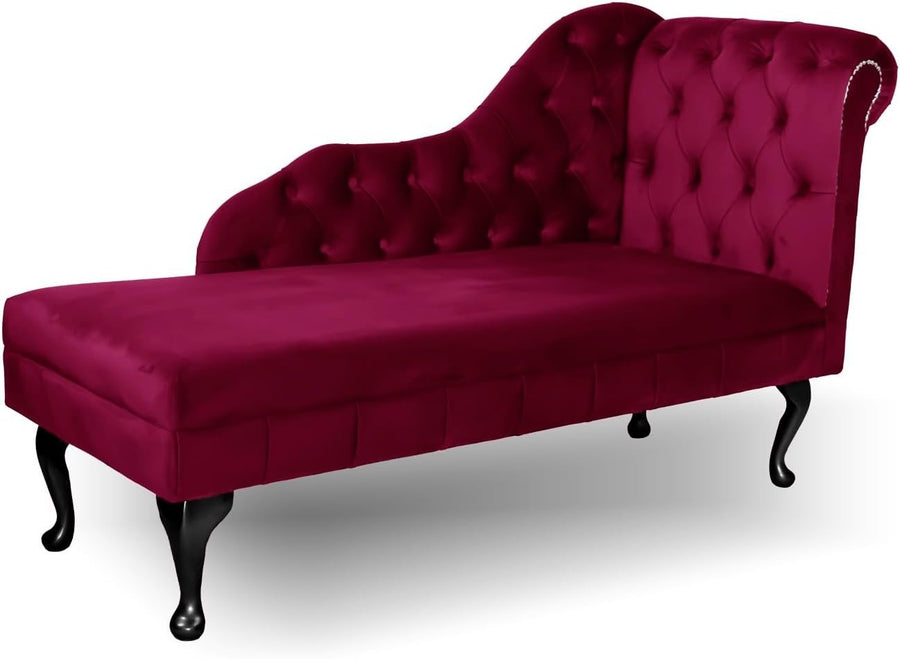 Velvet Tufted Chaise Lounge Sofa Right Hand – Handmade Comfort & Style