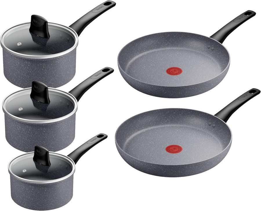 5pcs Eco-Friendly Non Stick Cookware Set – Mineral Coating, Induction Safe