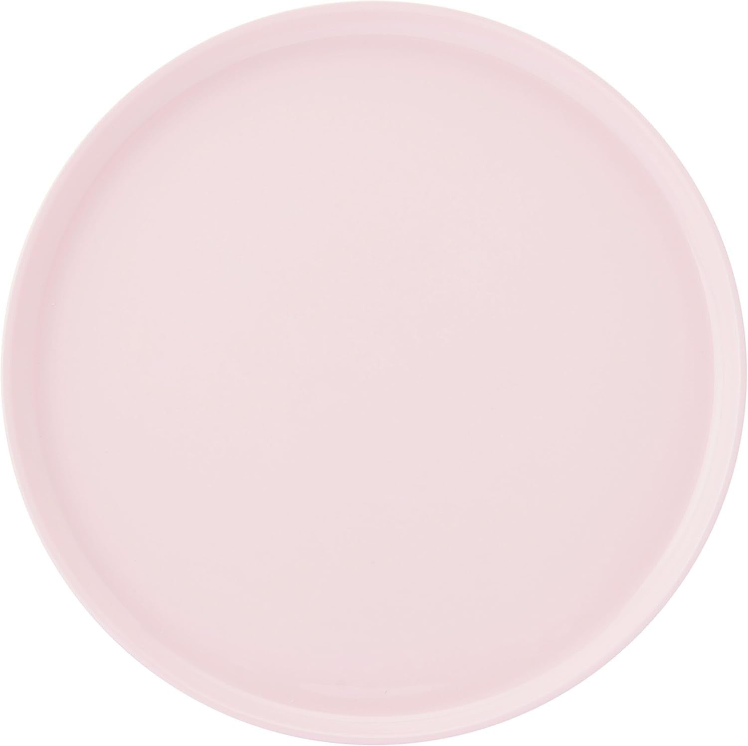 12pc Bone China Dinnerware Set Pink Lightweight Plates Bowls Service for 4