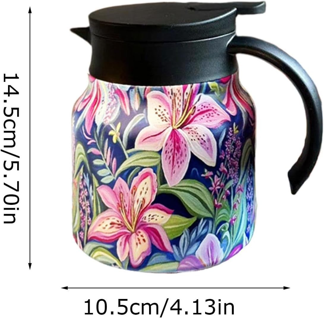 800ml Thermal Teapot Insulated Stainless Steel Tea Pot with Filter