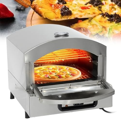 Outdoor Pizza Oven Stainless Steel | Electric Gas Countertop Pizza Maker 500°C