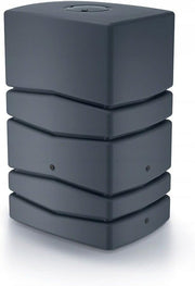 450L Anthracite Rectangular Garden Water Butt With Connection Kit Plastic Tank
