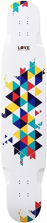 46" Multi-Coloured Longboard Skateboard Tapete 7-Ply Maple Deck