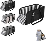 Pet Console Car Seat Small Dog Cat Carrier Safety Harness Travel Bed