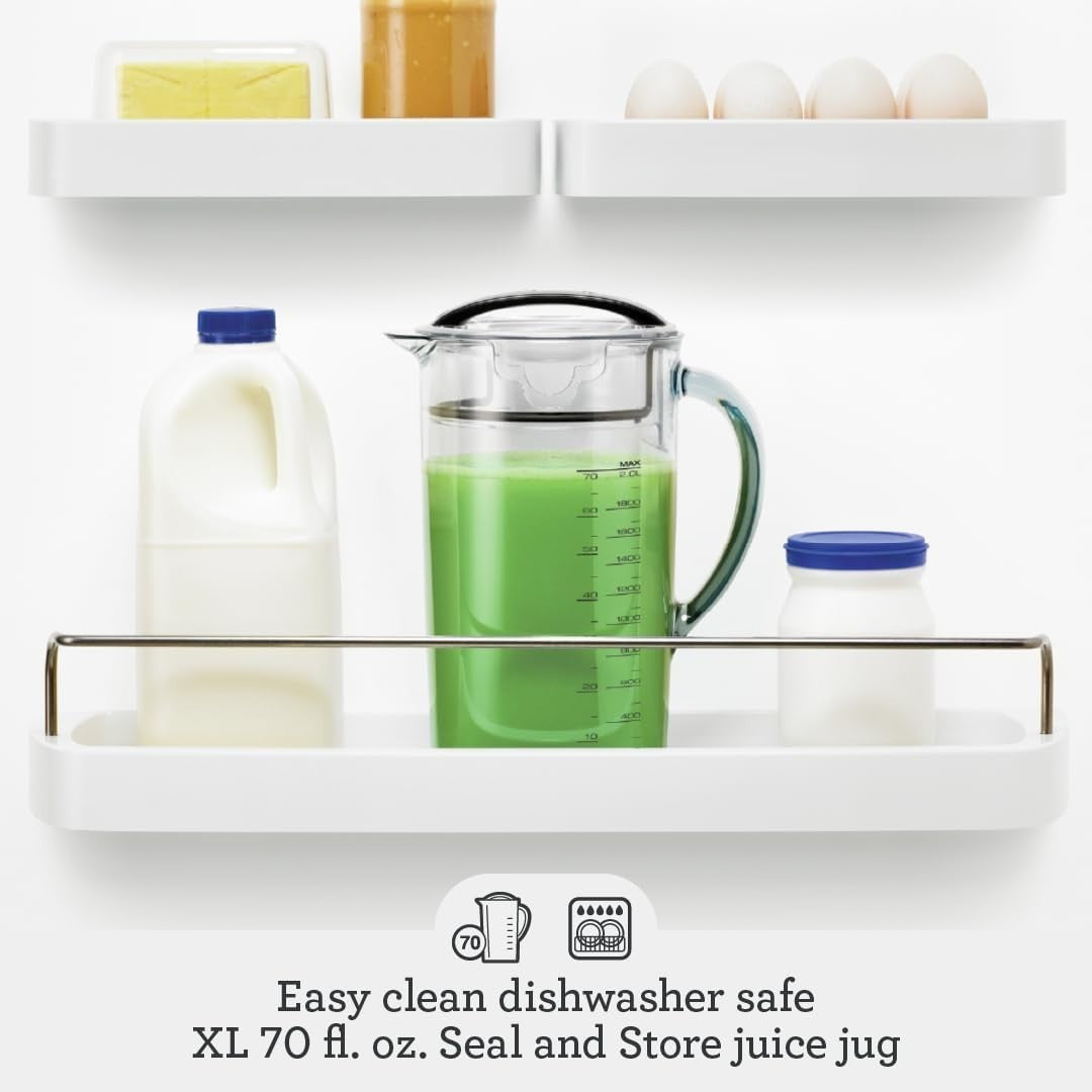 Cold Spin Juicer XL 3.5in Wide Feed Chute Quiet Fast 70oz Jug