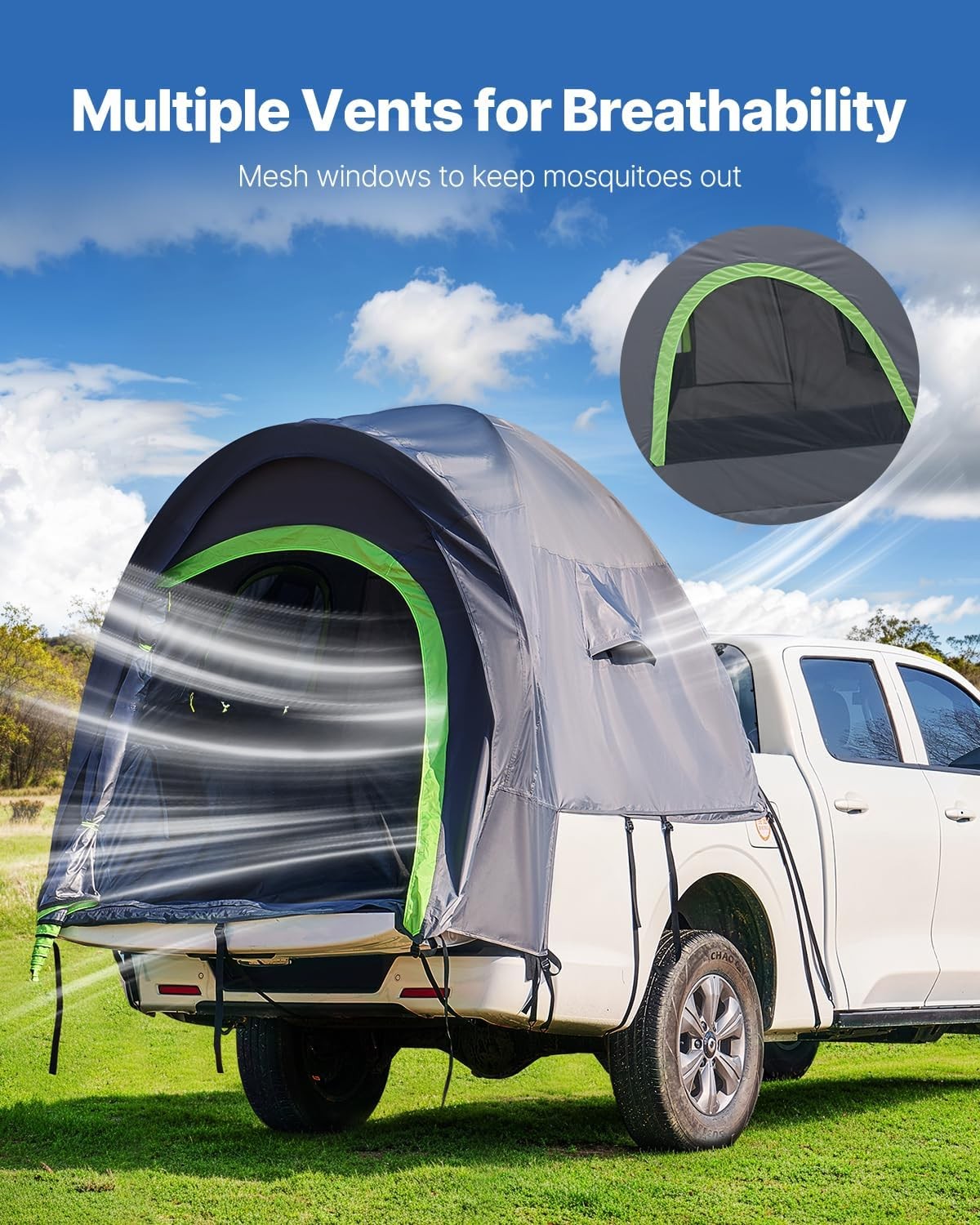 Truck Bed Camping Tent Waterproof 6.5ft Pickup Shelter