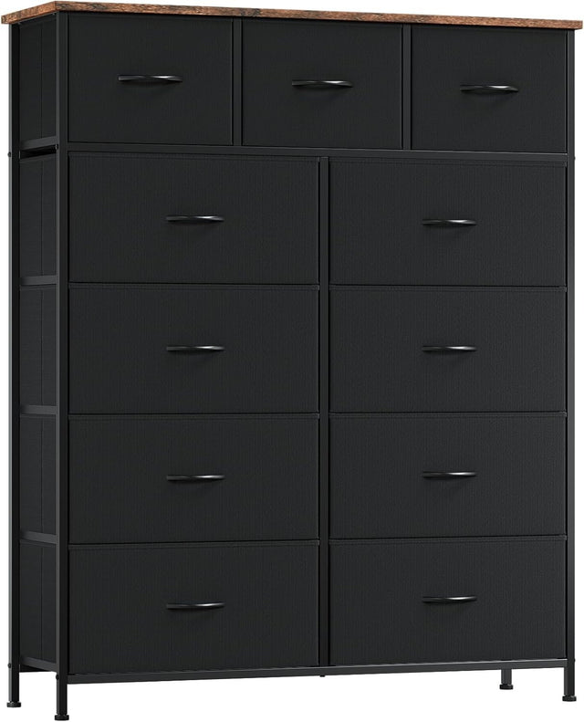 Tall Chest of Drawers 11 Drawer Storage Unit for Bedroom Living Room