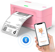 4x6 Bluetooth Thermal Label Printer Shipping Postage Pink